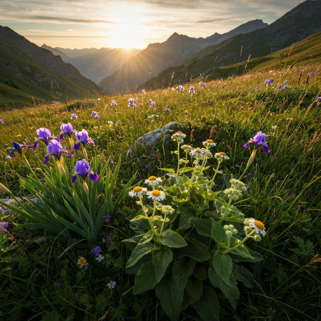 Alpine botanical elements