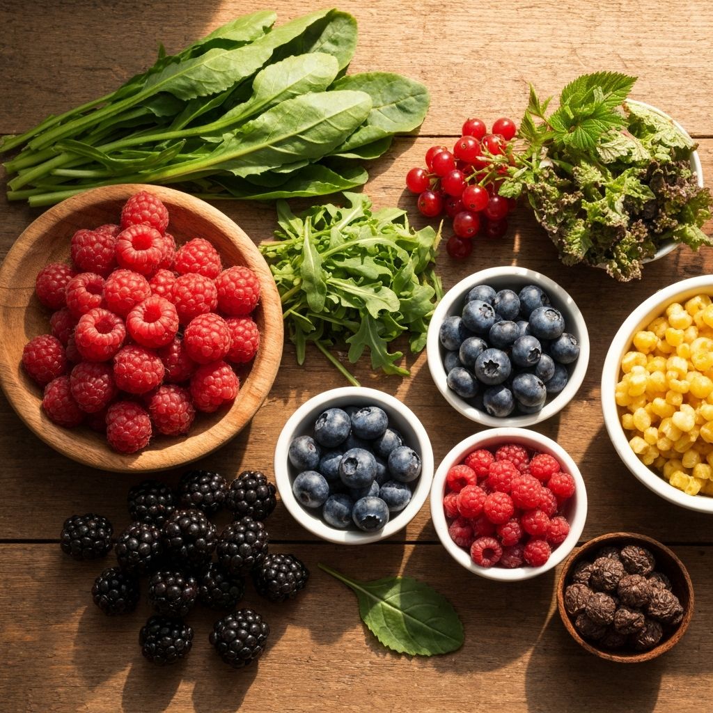 Antioxidant-rich berries and foods